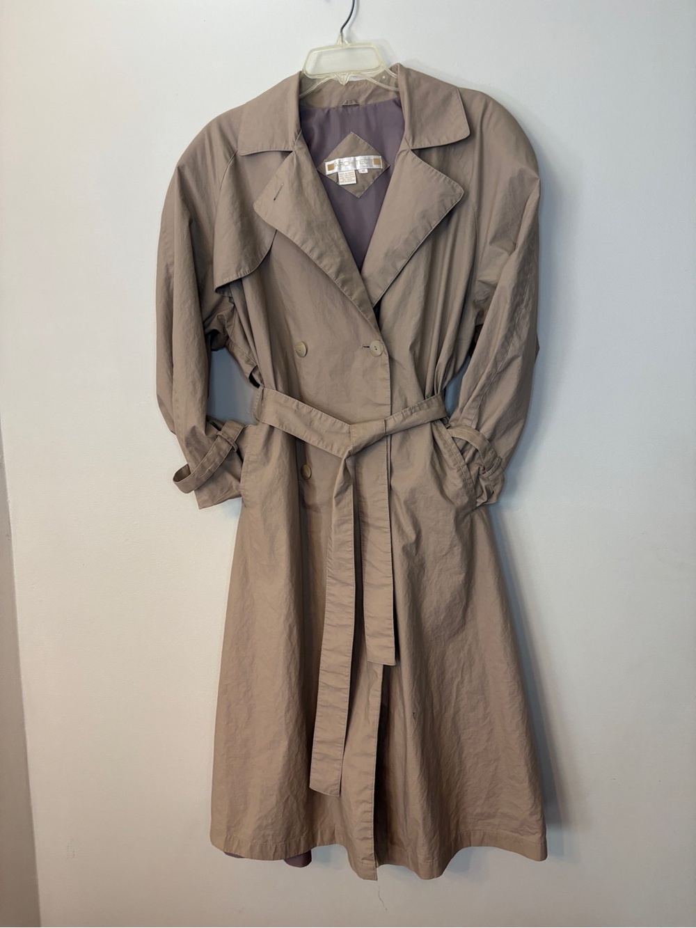 Architect Taupe Trench Coat with Belt